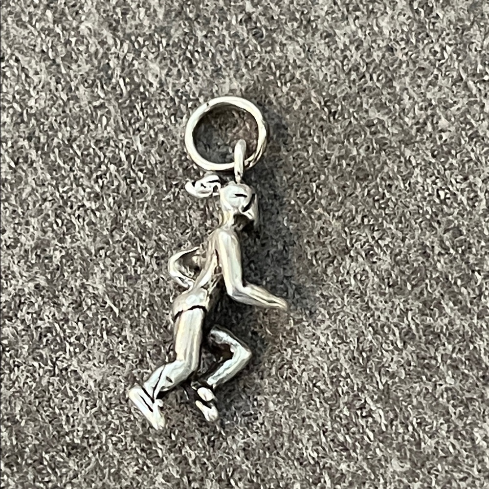 Sterling Running Girl Charm